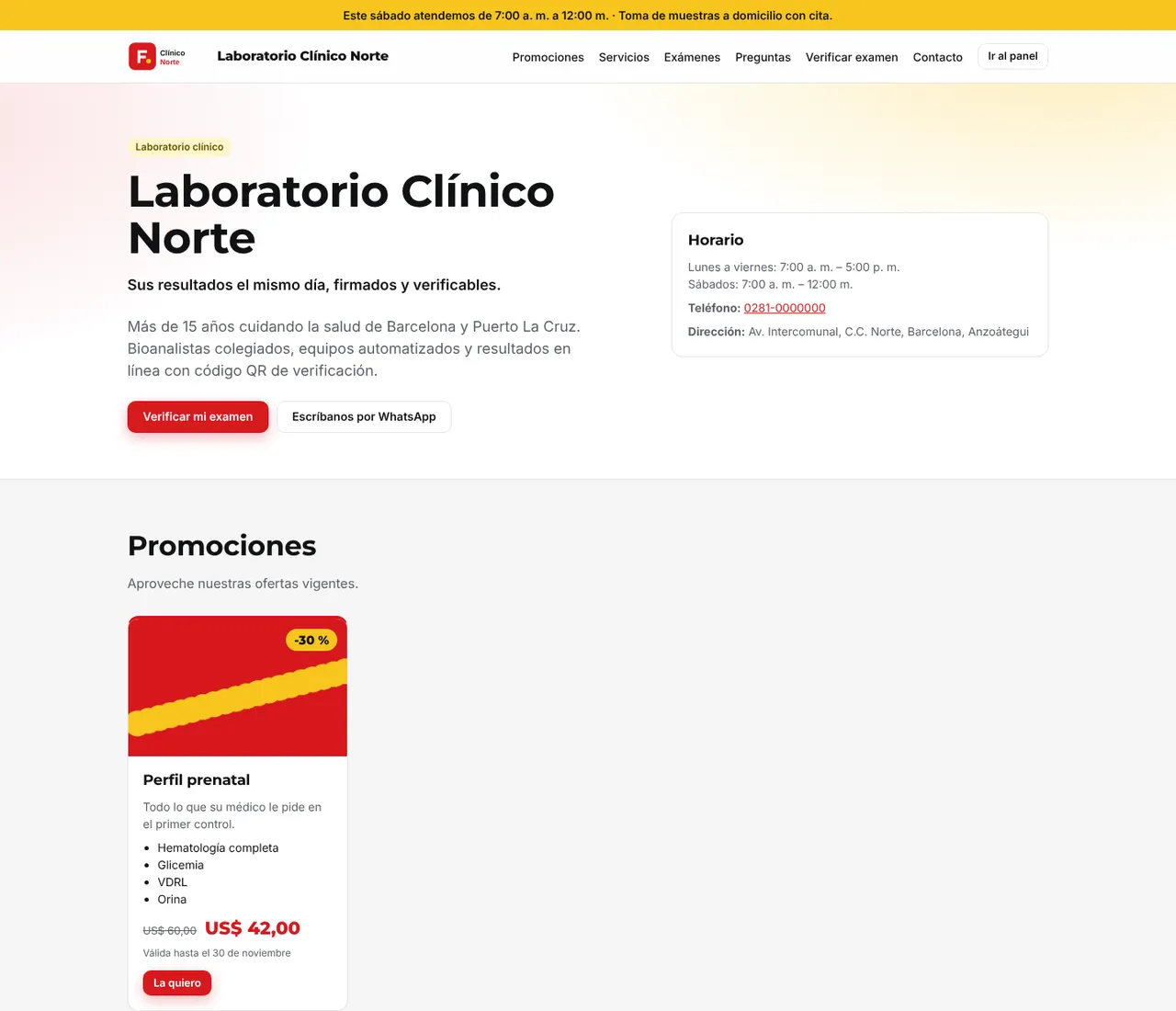 Sitio web del laboratorio